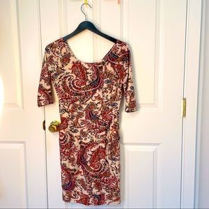 Artistic Floral Painting Dress